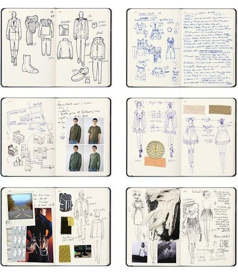 Designer Research Sketchbook, Research Pages Fashion, Fashion Sketches Book, Fashion Student Sketchbook, Process Book Fashion, Sketchbook Fashion Ideas, Fashion Design Notes, Fashion Research Book, Fashion Sketchbook Pages