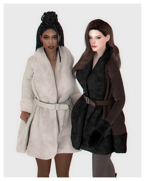 ❄ Claire Coat ❄ | Patreon Sims 4 Male Hairstyles Cc, The Sims 4 Cc Clothing For Women Winter, Winter Cc Sims 4, Sims 4 Cc Winter Clothes, Sims 4 Tsr, Tumblr Sims 4, Sims 4 Dresses, Sims4 Clothes, Sims 4 Collections