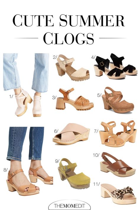 UNEXPECTEDLY CUTE: CLOG SANDALS FOR SUMMER | Clog sandals. You either love 'em or hate 'em, but I LOVE. We're eyeing a stylish mix of classic, cute & comfy. Think: No.6, MIA & Swedish Hasbeens. #Clogs #Sandals #ClogSandals #ClosedToe #ClosedToeSandals #SwedishHasbeens #FreePeople #MIA #Korks #No6 #Mirje #Madewell #LoefflerRandall #LOFT #LoefflerRandallShoes #SwedishHasbeensClogs #woodenShoe #WoodenClogs Clog Sandals Outfit Summer, Mia Clogs Outfit, Hasbeens Clogs Outfit, Clog Sandals Outfit, Swedish Hasbeens Outfit, Clog Heels Outfit, Clogs Street Style, Clog Outfit Summer, How To Wear Clogs