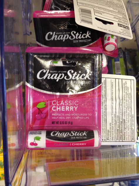 Classic cherry Chapstick. Cherry Chapstick, Skin Protection, Lip Care, Lip Balm, Lip Gloss, Gum, Cherry, The Balm, Lips