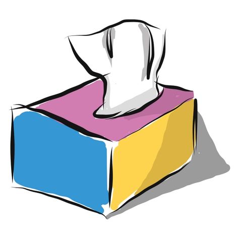 hygiene,clean,facial,handkerchief,tissue,tissue box,cardboard,design,box,care,allergy,box of tissue,tissue paper,ill,tissues,flu,healthy,napkin,vector,color,illustration,drawing