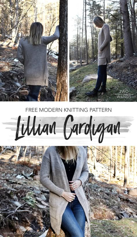 Lillian Cardigan pattern by Two of Wands Two Of Wands, Ladies Cardigan Knitting Patterns, Modern Knitting Patterns, Cardigan Knitting Patterns, Ladies Cardigan, Knitting Patterns Free Sweater, Knit Cardigan Pattern, Modern Knitting, Knitting Sweaters