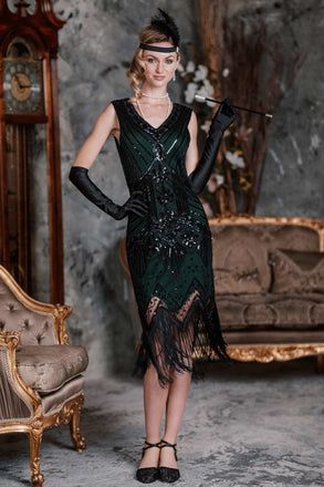 1920s Dress – Retro Stage - Chic Vintage Dresses and Accessories 1920s Style Dresses, Retro Stage, Retro Fashion Outfits, Fringe Flapper Dress, Vestidos Retro, Glamour Vintage, Gatsby Dress, 1920s Style, 1920s Flapper Dress