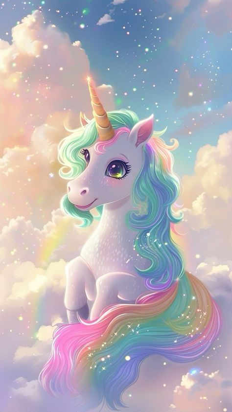 Unicorn Wallpaper Aesthetic, Unicorn Wallpaper Iphone, Elephant Painting Canvas, Unicorn Background, Pegasus Art, Unicorn Wallpaper Cute, List Background, Background Zepeto, Unicorn Artwork