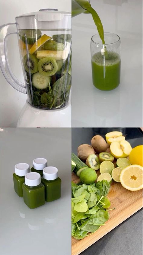 Healthy Green Smoothies Clean Eating, Juicing Aesthetic, Smoothie Shots, Shots Healthy, Healthy Shots, Green Smoothie Recipes Healthy, Juice Blender, Fruit Fast, Green Shot