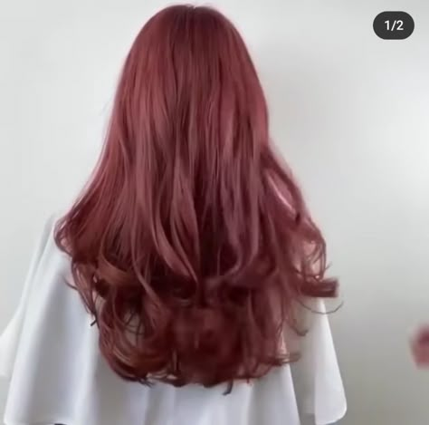 Pink Brown Hair, Hair Color Mahogany, Red Hair Inspo, Brown Hair Dye, Long Hair Color, Pretty Hair Color, Haircut And Color, Dye My Hair, Summer Hair Color