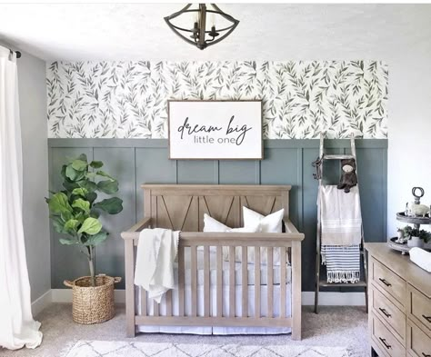 Nursery Reveal, Batten Wall, Baby Nursery Inspiration, Board Batten, Dream Big Little One, Nursery Room Design, Girl Nursery Room, Baby Boy Room Nursery, Nursery Room Inspiration