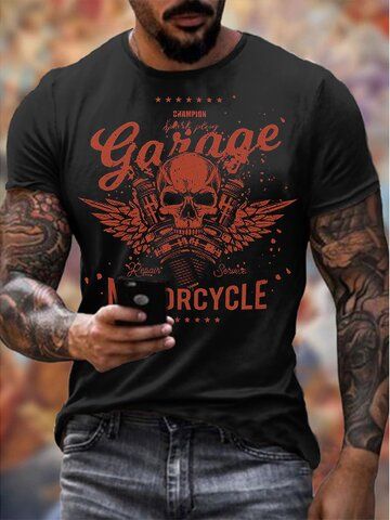 Sale - Skull Style T-Shirts, Trending Punk T-shirts This Season Plaid Tank Top, Punk T Shirt, Retro Motorcycle, Ripped Denim Shorts, Motorcycle Riding, Riding Motorcycle, Slim Fit Shorts, Ripped Denim, Casual Tank Tops