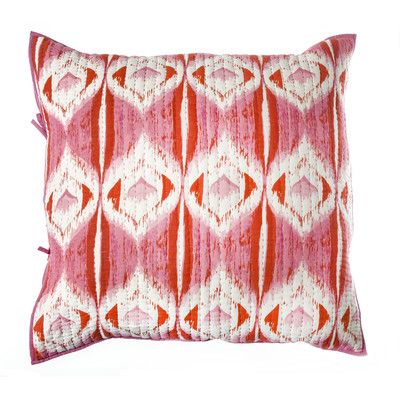 Rhadi Living Medallion Cotton Pillow Euro Sham Disco Cowgirl, Euro Pillow, Down Feather, Fluffy Pillows, Sports Teams, Bird Feathers, Pink Orange, Feathers, Nautical