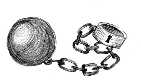 D's Sketch Blog: [ 284 ] ball and chain Ball And Chain Drawing, Ball And Chain Tattoo Traditional, Chained Up Prisoner Drawing, Ball And Chain Tattoo, Chain Sketch, How To Draw Chains, Chain Drawing, Drawing Arms, Chain Tattoo