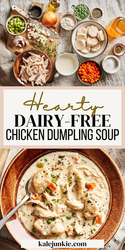 Gluten Free Chicken Dumpling Soup, Dairy Free Chicken Dumpling Soup, Dairy Free Chicken And Dumpling Soup, Dairy Free Meal Ideas For Dinner, Non Dairy Chicken And Dumplings, Crock Pot Soup Dairy Free, Best Soup Recipes Ever Dairy Free, Crockpot Soup Recipes Non Dairy, Dairy Free Winter Recipes