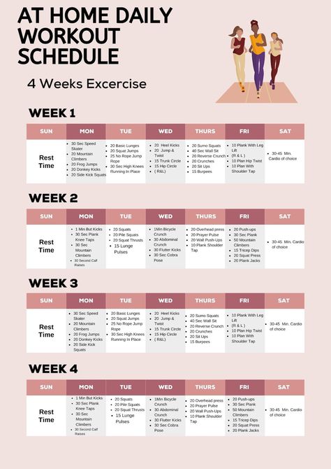 Daily Workout Schedule, Reverse Crunches, At Home Workout Plan, Beginner Workout, Workout Schedule, Weekly Workout, Weights Workout, Up Girl, Lose Belly