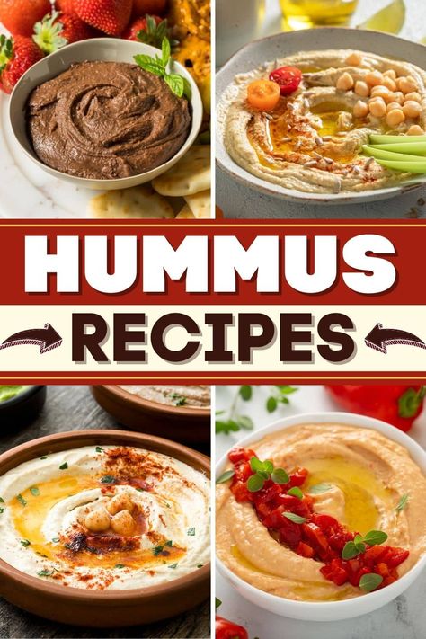 These homemade hummus recipes are so much better than store-bought. From feta cheese to sweet potatoes to chocolate, the possibilities are endless! Greek Hummus Recipe, Recipe With Feta Cheese, Lemon Hummus, Cauliflower Hummus, Hummus Recipes, Chocolate Hummus, Sweet Potato Hummus, Hummus Ingredients, Hummus Recipe Homemade