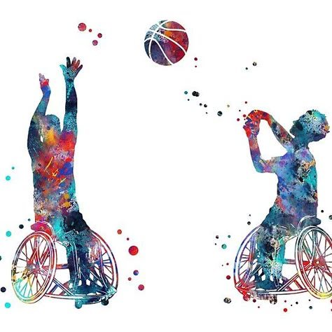 Wheelchair Basketball Art, Logo Pmr, Wheelchair Basketball, Basketball Wall Art, Art Psychology, Art Basketball, Hip Hop Dancer, Basketball Wall, School Murals