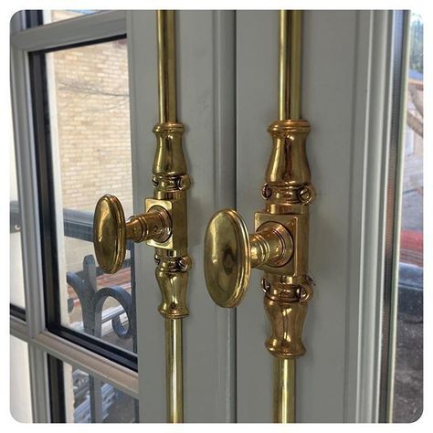 Cremone hardware – restoration Grand Door, Traditional Hardware, House Victorian, Cremone Bolt, French Window, Window Interior, Paris Interiors, Interior Hardware, Doors Ideas