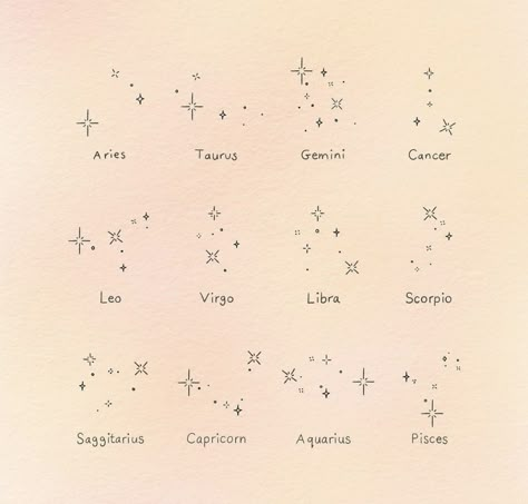 Universe Spiritual Tattoo, Small Star Tattoo Designs, Horoscopes Tattoo, July Constellation Tattoo, Celestial Stars Tattoo, Dainty Tattoos For Women With Meaning, Small Coordinating Tattoos, Under The Stars Tattoo, First Small Tattoo Ideas For Women