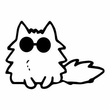 ↻ ◁ II ▷ ↺ Simple Pet Drawings, Cute Raccoon Drawing Simple, Silly Cats Drawing, Cute Easy Doodles, Goofy Drawing, Cat Doodle, Small Drawings, Easy Doodles Drawings, Easy Drawings Sketches