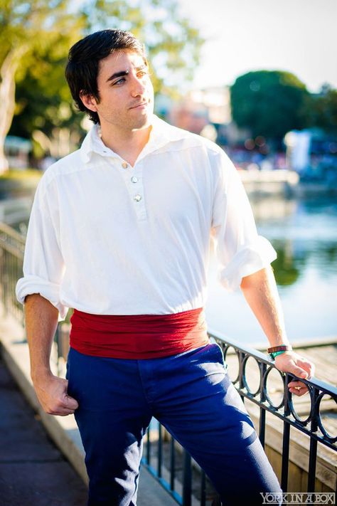 Prince Eric from The Little Mermaid by RebelScumbag Prince Eric Costume, Family Costumes Diy, Ariel Costumes, Disney Prince, Top Cosplay, Prince Costume, Mermaid Halloween, Cute Couple Halloween Costumes, Costumes For Teens