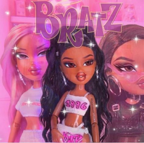 Bratz Widget Aesthetic, 2000s Aesthetic Bratz, Bratz Widgets, Pink Bratz Aesthetic Wallpaper, Bratz Pink Aesthetic, Pink 2000s Aesthetic, Pink Bratz, Playlist Icons, Widget Pink