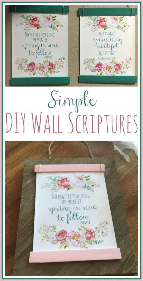 Simple DIY Wall Scriptures You Can Make At Home - Thrifty Nifty Mommy Womens Ministry Crafts, Christian Crafts To Sell Easy Diy, Scripture Crafts For Women, Diy Christian Crafts To Sell, Easy Crafts For Womens Group, Christian Craft Ideas For Women, Catholic Crafts For Adults, Faith Based Crafts, Christian Crafts Women's Ministry