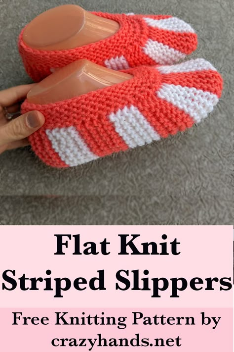 Keep your feet cozy with these flat knit striped slipper socks! This easy-to-follow pattern creates comfy, stylish socks perfect for lounging. Made on straight needles with colorful stripes, they’re a fun and practical project for knitters of all levels.

#knitflatsocks
#knitflatslippers
#flatknitting
#knitsocks
#knitslippers
#knitsockspattern
#knitslipperspattern Free Knitted Slippers Pattern For Women, Free Knitted Slipper Patterns Simple, Knitting Patterns Slippers, Pattern For Knitted Slippers, Easy Knitted Slippers For Beginners, Easy Knit Slippers Pattern Free, Free Beginner Knitting Patterns Simple, Flat Knit Slippers Free Pattern, Free Slipper Knitting Patterns