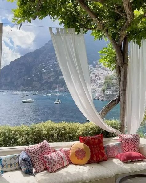 Villa Treville, Mediterranean Aesthetic, Aesthetic Interior Design, Mediterranean Architecture, Mediterranean Decor, Mediterranean Home, Mediterranean Homes, Mediterranean Style, Positano