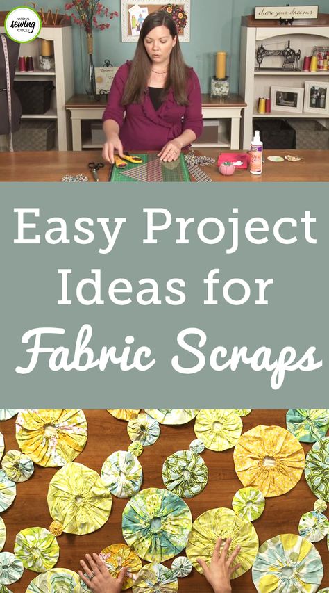 Do you have a bin at home full of scrap pieces of fabric? If so, Ellen March introduces you to several creative projects that require you to use up your fabric scraps. Spark some inspiration to make something beautiful out of your sewing fabric scraps. Try one of these fun and unique projects today while utilizing these helpful tips and techniques. Sewing Printables, Unique Sewing Projects, Fat Quarter Projects, Sewing Circles, Beginner Sewing Projects Easy, Sewing Projects For Beginners, Love Sewing, Bag Crochet, Sewing For Beginners