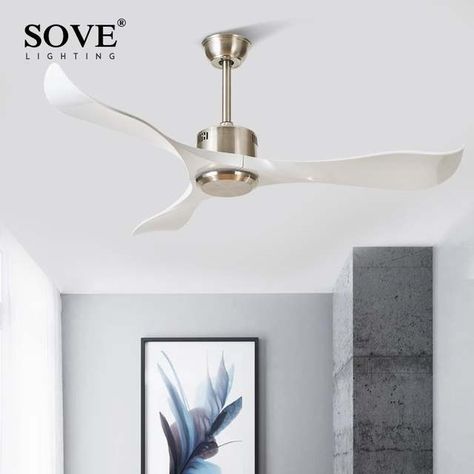 Online Shop Sove Modern Ceiling Fans Without Light Remote Control White Plastic Blade Bedroom 220v Ceiling Fan Decor Ventilateur De Plafond | Aliexpress Mobile Ceiling Fan Decor, Celing Fan, Fan Decor, Ceiling Fans Without Lights, Modern Ceiling Fan, Ceiling Fan With Remote, Modern Ceiling, Fan Speed, Ceiling Fans