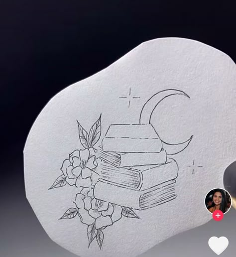 Book Inspired Tattoos, Desert Tattoo, Bookish Tattoos, Waist Tattoos, Moon Book, Sibling Tattoos, Stylist Tattoos, Book Flowers, Discreet Tattoos