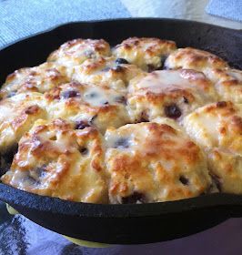 Cast Iron Skillet Cooking, Blueberry Biscuits, Buttermilk Biscuits Recipe, Iron Skillet Recipes, Skillet Recipes, Cast Iron Skillet Recipes, Cast Iron Recipes, Blueberry Recipes, Cast Iron Cooking