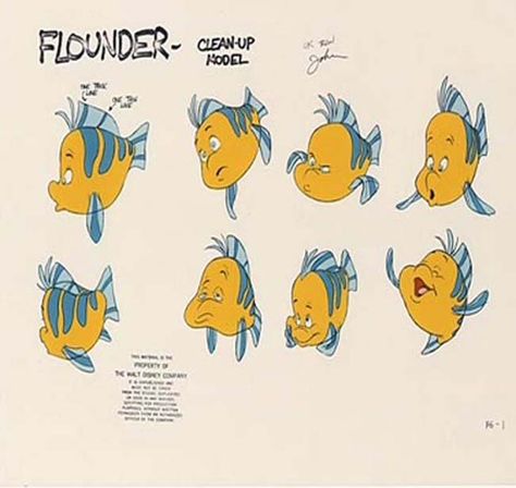 Flounder Little Mermaid, Mermaid Concept, Archive Library, Mermaid Quotes, Library Reference, Animation Drawing, Animation Character, Character Model Sheet, Animation Sketches