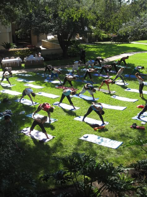 Practice your downward dog for a good cause on Oct. 13, 2012, when Yoga on the Lawn returns to Four Seasons Hotel Austin. Lighting Landscape Design, Lighting Landscape, Sport Park, Yoga Space, Outdoor Landscape Lighting, Park Landscape, Park Playground, Outdoor Landscape, Outdoor Spa