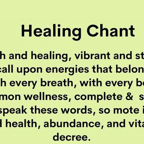 Margaret Jamison on Instagram: "Slide 1: a chant for healing and health Slide 2: a candle dressing for healing and health by @eclecticgreenwitchery" Healing Spells For Others Health, Healing Incantation, Candle Dressing, Healing Spells, 2 A, Affirmations, Healing, Energy, Health