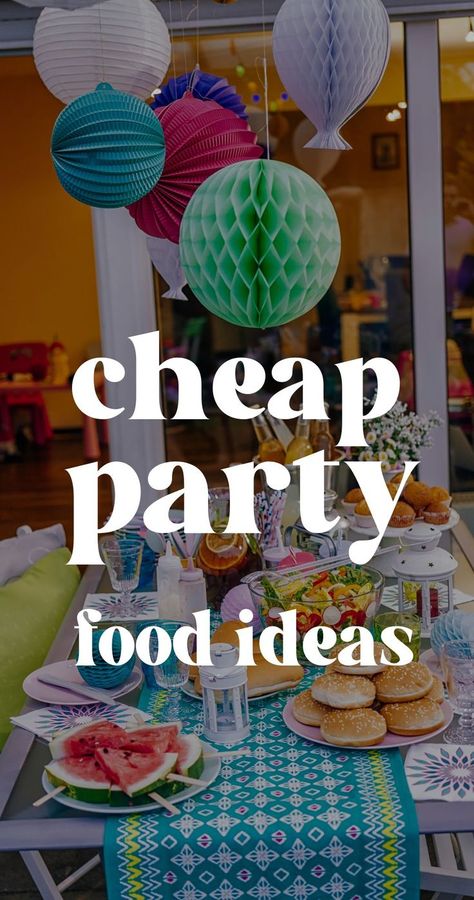 Hosting a birthday party or party function? Well here are 70+ cheap party food you need so that you don't break the bank and when you are broke or on a budget. Budget Entertaining Food, Meal Ideas For Birthday Party, Birthday Food On A Budget, Edible Centerpieces Birthday, Small Party Food Ideas Dinners, Inexpensive Food Ideas For Parties, Big Party Food Ideas Budget, Food Ideas For A Birthday Party, Birthday Party Food On A Budget