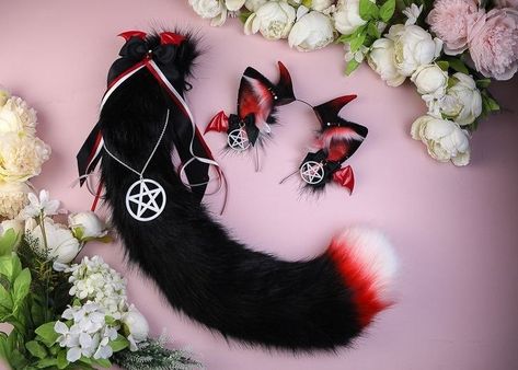 Kitten Play Gear, Dragon Ears, Anime Cat Ears, Wolf Ears And Tail, Dragon Tails, Ears And Tail Set, Cat Ears And Tail, Cat Tails, Wolf Ears