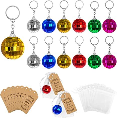 Amazon.com: Mirror Disco Ball Keychain With Organza Bags Thank You Tags Disco party favors For 70s 80s Disco Theme Party Birthday Party Classroom Rewards Mini Disco Ball Decorations Supplies (Multicolor) : Toys & Games Disco Party Favors, Disco Ball Keychain, Mini Disco Ball, Disco Ball Decorations, Mirror Disco Ball, Disco Theme Party, Disco Birthday Party, Disco Party Decorations, 80s Disco