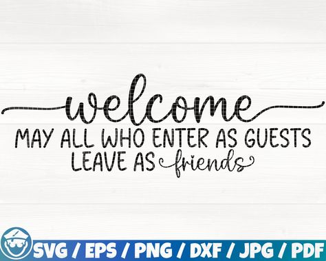 Vector House, Welcome May, Welcome Svg, Friends Svg, Friendship Quote, House Wall Art, Adobe Suite, Microsoft Office, House Wall