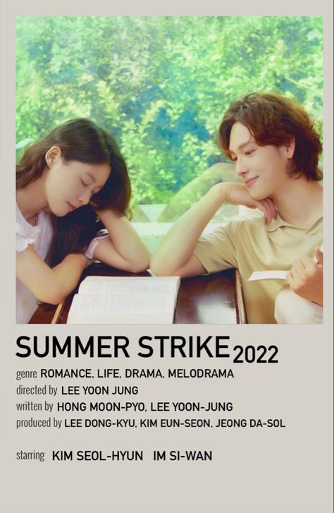 2022 Kdrama List, Kdrama Summer Strike, Summer Strike Poster, Kdramas Posters, Summer Strike Kdrama, 2022 Kdrama, Kdrama Movies, Chinese Drama Checklist, Kdrama 2023