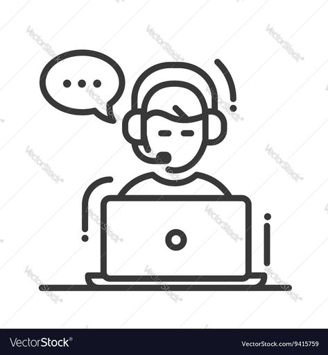 Raz Verbal, Vector Line, Design Icon, Speech Bubble, Tech Support, Technical Support, Line Design, Transparent Png, High Res