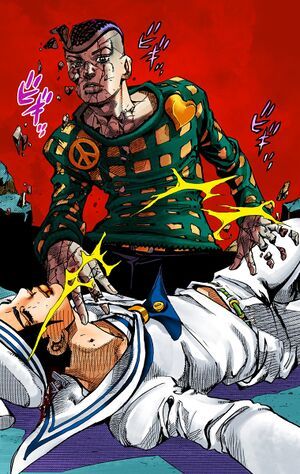 Josefumi Kujo - JoJo's Bizarre Encyclopedia | JoJo Wiki Josefumi Kujo, Jojo Wiki, Love Deluxe, Steel Ball Run, Yoshikage Kira, Dark Souls 3, Paisley Park, Joseph Joestar, Jojo Parts