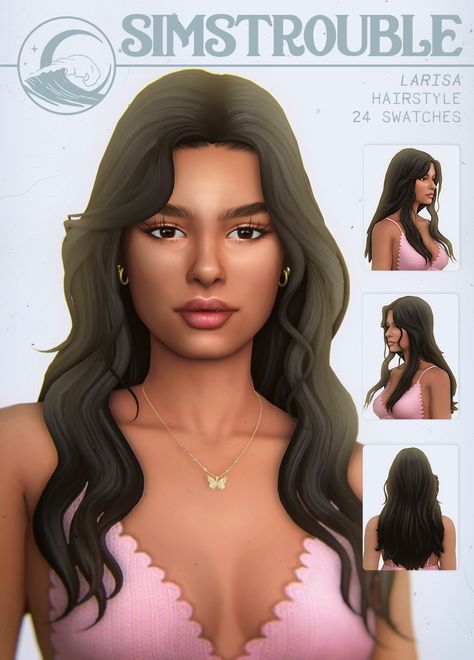 The Sims 4 Cc Women Hair Patreon, Sims 4 Cc Female Hairstyles, Sims4 Mods Free Downloads Hair, Womens Hair Sims 4 Cc, Sims 4 Cc Straight Hair Patreon, Sims Trouble Hair, Sims Cc Tumblr, Curled Front Pieces, Sims 4 Cc Maxis Match Hair Female