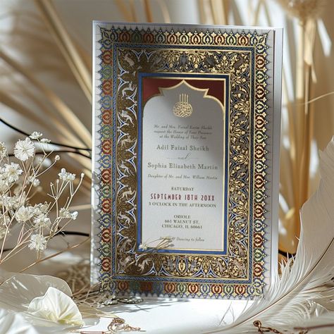 Nouveau Wedding Invitations, Wedding Invite Floral, Art Nouveau Wedding Invitation, Whimsical Wedding Invitations, Art Nouveau Wedding, Traditional Ottoman, Nouveau Wedding, Art Deco Invitations, Art Nouveau Weddings