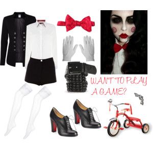 Jigsaw Costume Women, Saw Halloween Costume, Saw Costume, Jigsaw Costume, Jigsaw Halloween, Saw Halloween, Halloween Costumes Women Scary, Old Halloween Costumes, Horror Halloween Costumes