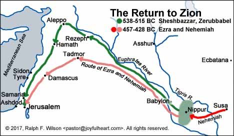 1. Returning to Rebuild the Temple (Ezra 1-6). Rebuild & Renew: The Post-Exilic Books, by Ralph F. Wilson. JesusWalk Bible Study Series. Cyrus King Of Persia, Ezra 1, Temple Work, Rebuilding The Temple, King Of Persia, Bible Mapping, Online Bible Study, Bible School Crafts, Bible Study Tools