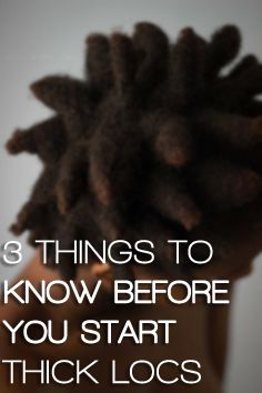 3 Things to Know Before Starting Thick Locs Thick Locs Men, Diy Dreadlocks, Thick Dreads, Free Form Locs, Thick Locs, Thick Natural Hair, Hair Facts, Short Locs Hairstyles, Natural Hair Care Tips