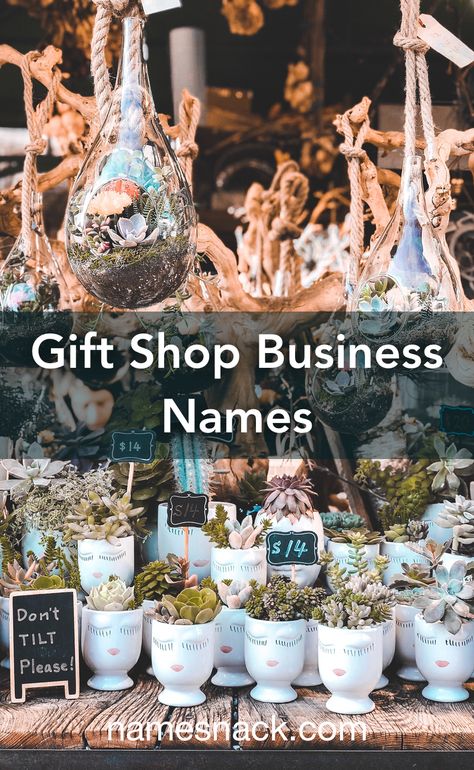 Gift Shop Names Unique, Gift Shop Interior Design Ideas, Gift Shop Names Ideas, Gift Shop Names, Cute Business Names, Store Names Ideas, Shop Name Ideas, Free Logos, Coffee Shop Business