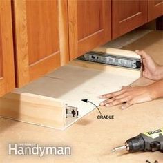 How to Build Under-Cabinet Drawers & Increase Kitchen Storage | Family Handyman | The Family Handyman Kitchen Storage Ideas Cabinet, Under Cabinet Drawers, Under Cabinet Storage, Food Storage Cabinet, Kitchen Drawer Storage, Drawers Kitchen, Kitchen Furniture Storage, Diy Kitchen Storage, Storage Kitchen