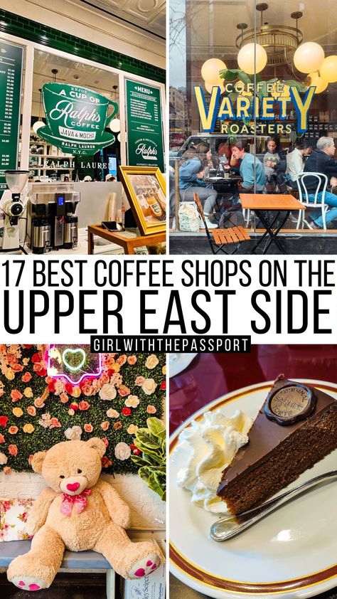 17 Best Coffee Shops on the Upper East Side + Amazing Tips Breakfast In Nyc, Best Cafes In Nyc, Coffee In New York, Brunch In Nyc, Instagrammable Restaurants, Upper East Side Nyc, Nyc Coffee, Restaurants In New York City, Best Cafe