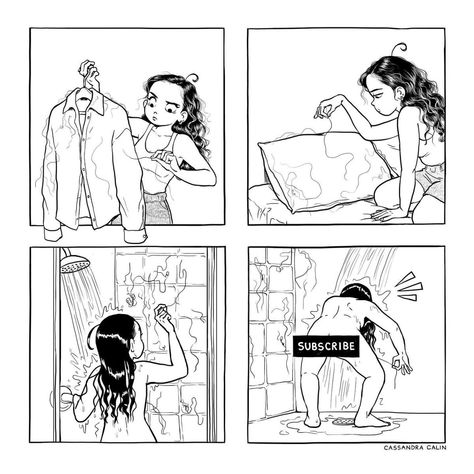 30 Relatable Comics About Everyday struggle Of Girls C Cassandra Comics, Cassandra Comics, C Cassandra, Relatable Comics, Face Unique, Tapas Comics, Comic Book Drawing, Computer Virus, Life Comics