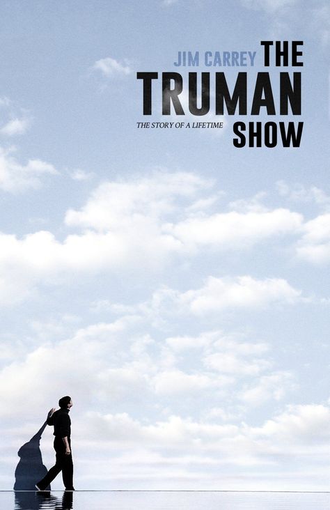 The Truman Show (1998) - Peter Lindsay Weir Simple Movie Posters, Art Trace, Retro Film Posters, Ono Daisuke, 1990s Nostalgia, Movie Design, The Truman Show, Film Vintage, Iconic Movie Posters